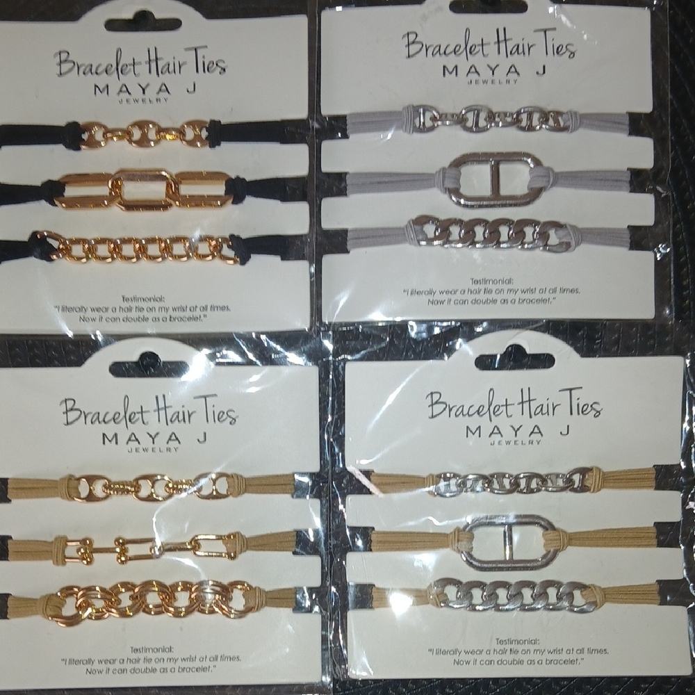 Maya J Bracelet Hair Ties Set Of 12